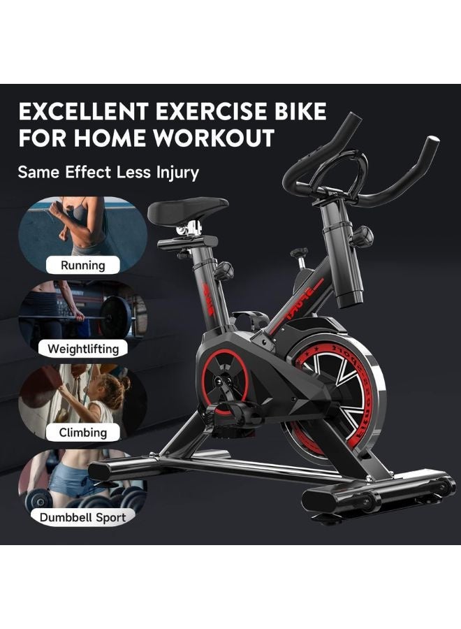 ماس دراجة تمارين رياضية مزودة بحامل آيباد، دراجة تدريب منزلية و لصالة الألعاب الرياضية ومقعد احترافي - Image 4